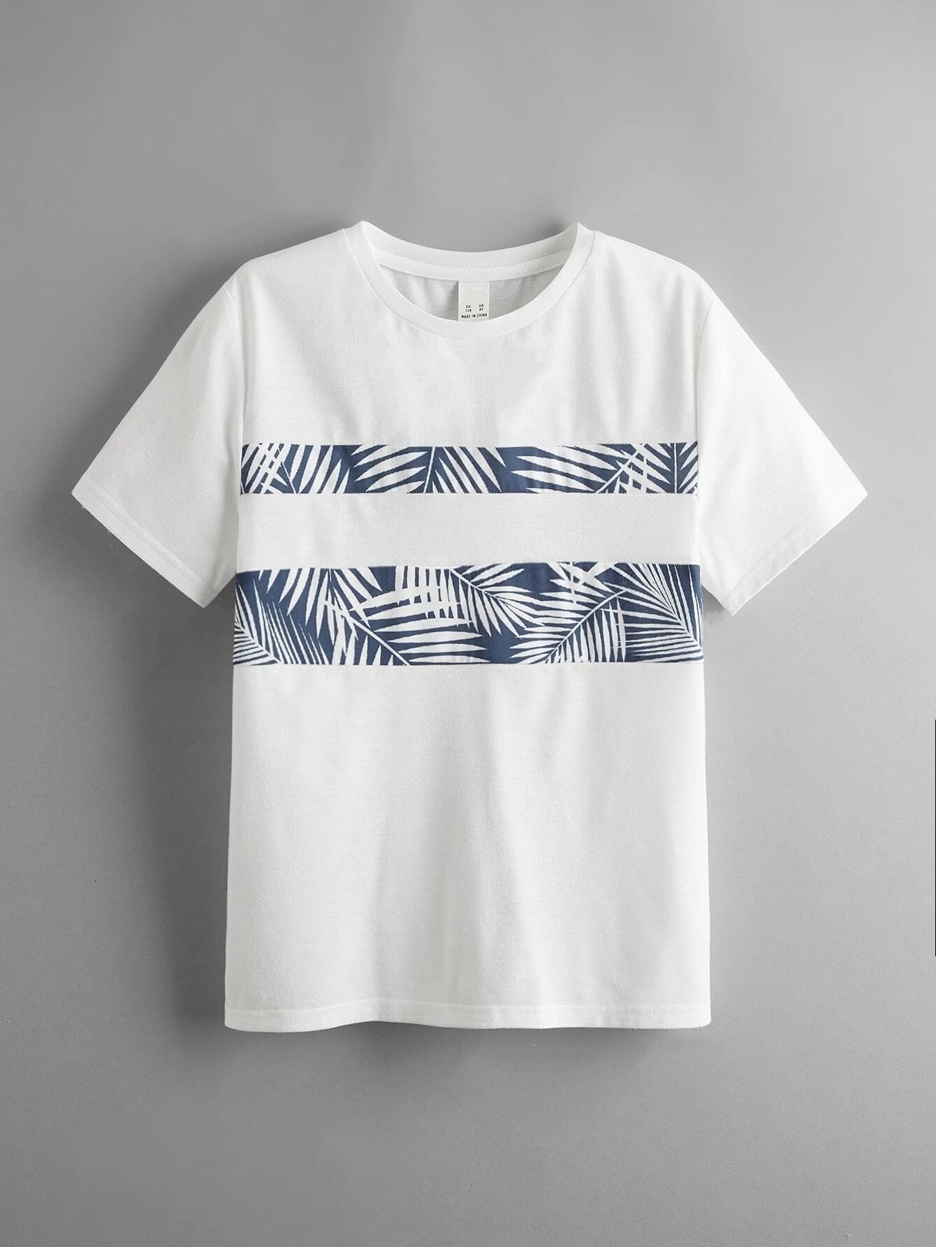Boys Leaf Print T-Shirt’s